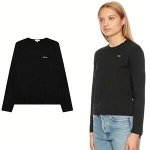 (XS) Madhappy Long Sleeve Black Top Graphic Logo